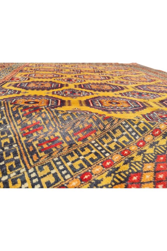 Authentic Hand Knotted Vintage Pakistani Bokhara jhaldar Wool Area Rug 6 x 4 Ft - Image 8