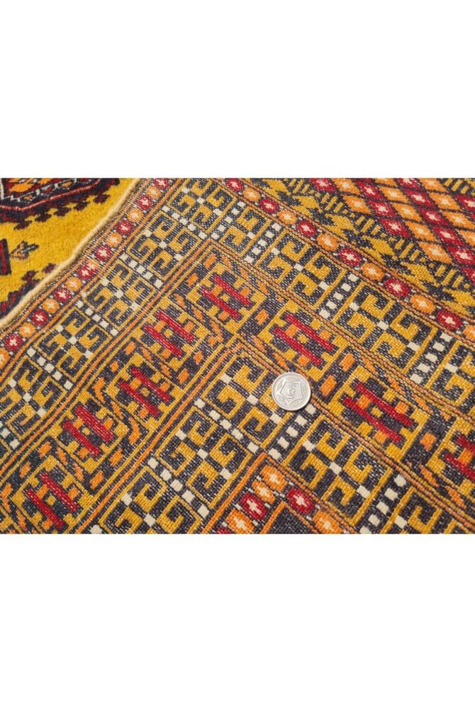 Authentic Hand Knotted Vintage Pakistani Bokhara jhaldar Wool Area Rug 6 x 4 Ft - Image 9