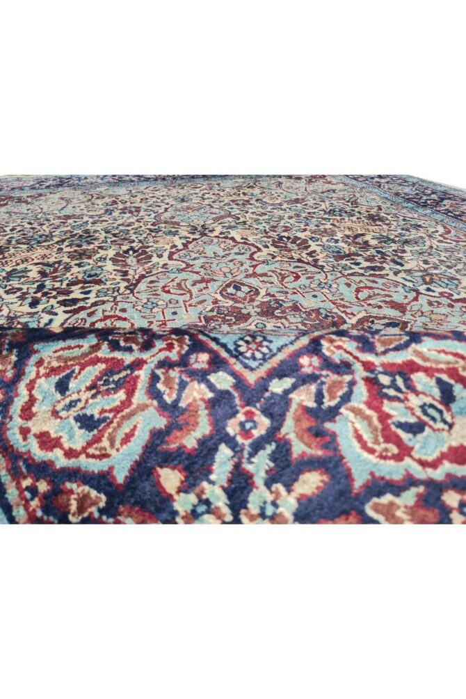 Authentic Hand Knotted Vintage Kashmir Wool Area Rug 6 x 4 Ft - Image 8