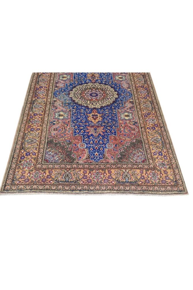 Amazing Hand Knotted Vintage Traditional Tribal Qaisery Wool Area Rug 6 x 4 Ft - Image 7
