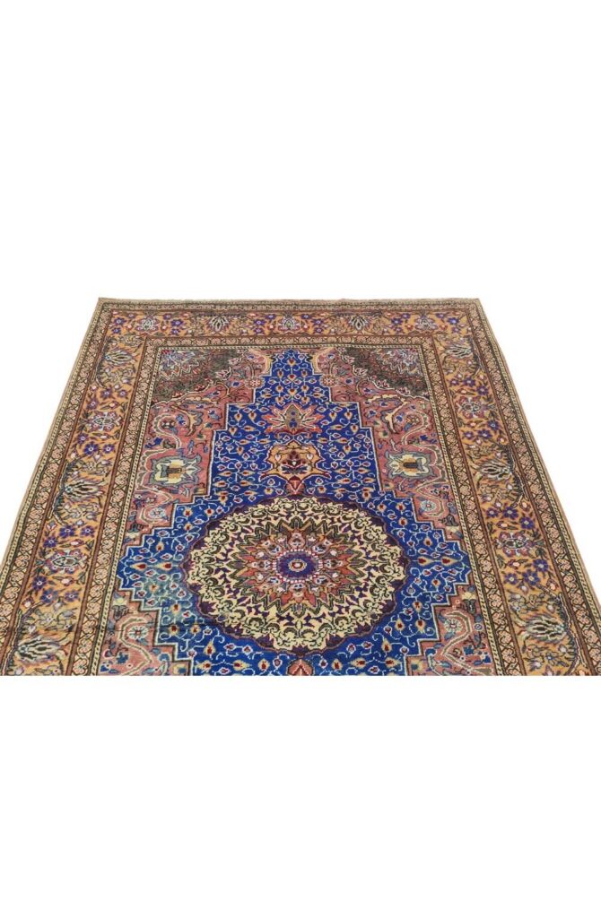Amazing Hand Knotted Vintage Traditional Tribal Qaisery Wool Area Rug 6 x 4 Ft - Image 6