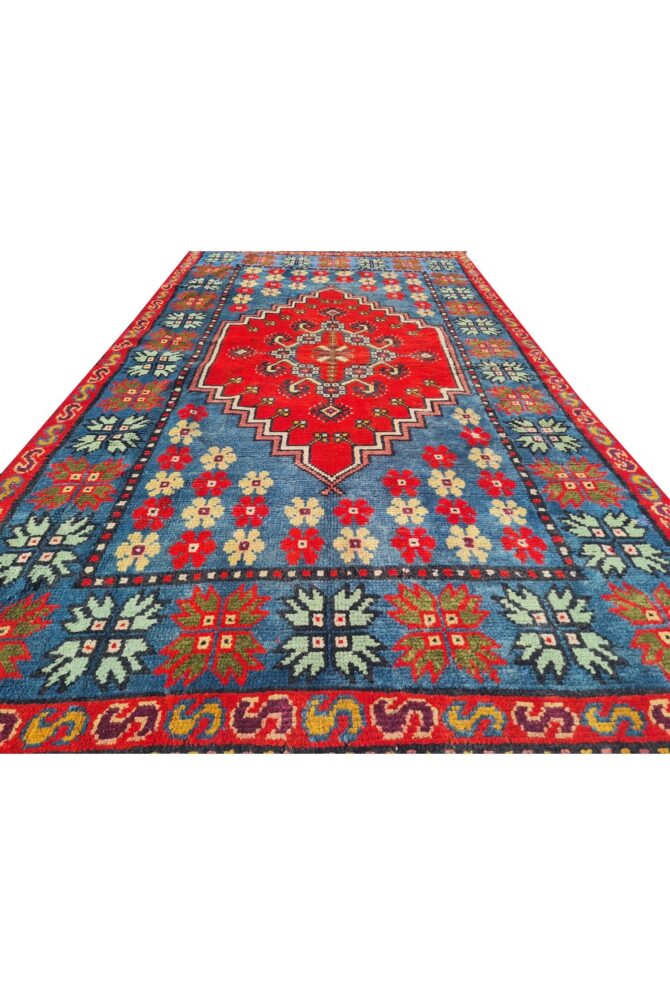 Amazing Hand Knotted Vintage Traditional Tribal Morocco Wool Area Rug 7 x 4 Ft - Image 5
