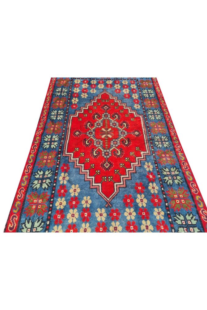 Amazing Hand Knotted Vintage Traditional Tribal Morocco Wool Area Rug 7 x 4 Ft - Image 6