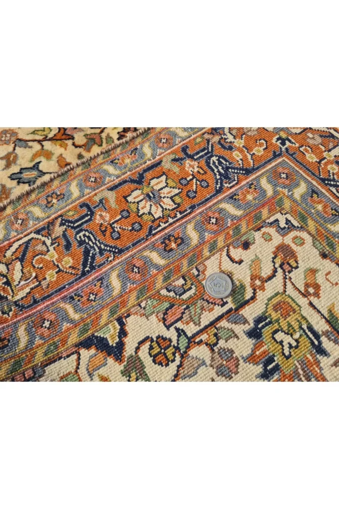 Amazing Hand Knotted Vintage Traditional Tribal Tabreez Wool Area Rug 7 x 4 Ft - Image 10