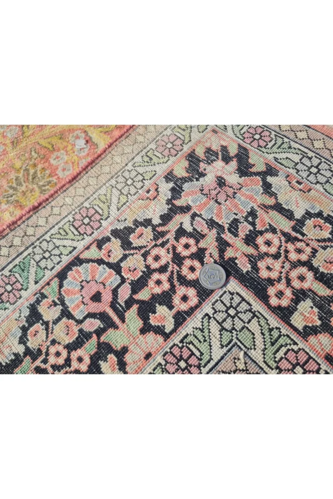 Amazing Hand Knotted Antique Traditional Tribal Kashmir Pictorial Silk Area Rug 6 x 4 Ft - Image 9