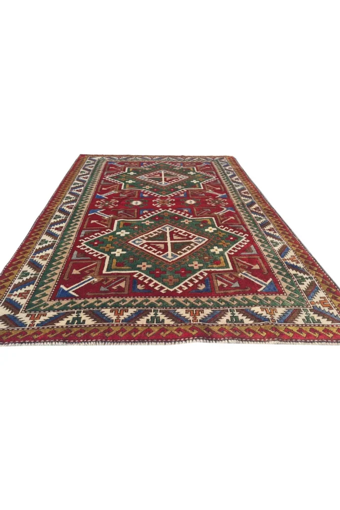 Amazing Hand Knotted Vintage Traditional Tribal Kurdi Wool Area Rug 6 x 4 Ft - Image 3