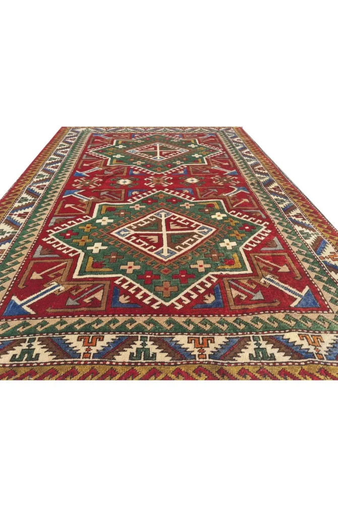 Amazing Hand Knotted Vintage Traditional Tribal Kurdi Wool Area Rug 6 x 4 Ft - Image 4