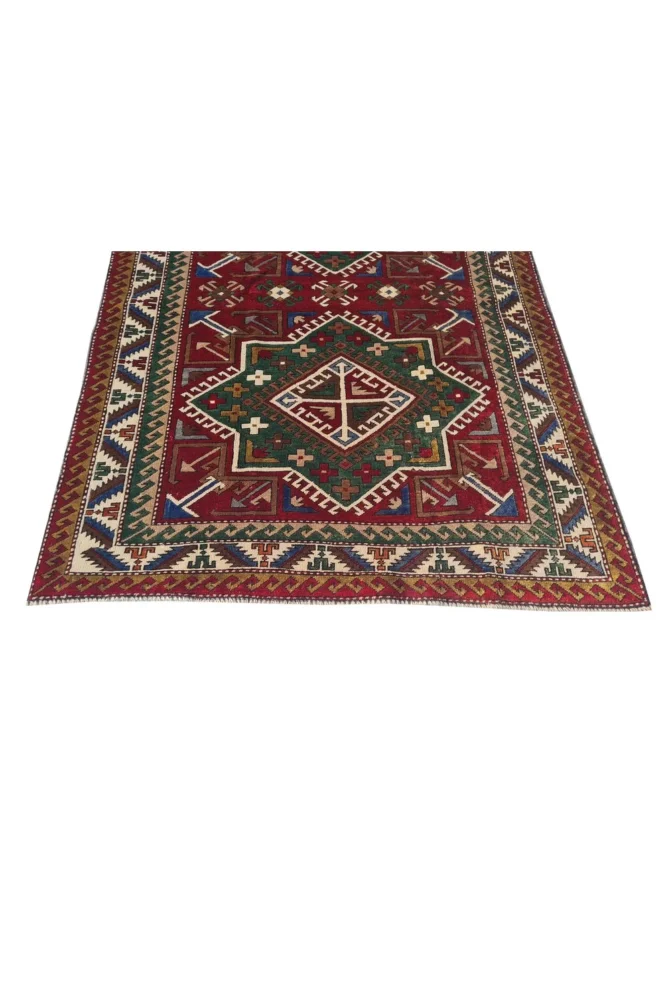 Amazing Hand Knotted Vintage Traditional Tribal Kurdi Wool Area Rug 6 x 4 Ft - Image 7