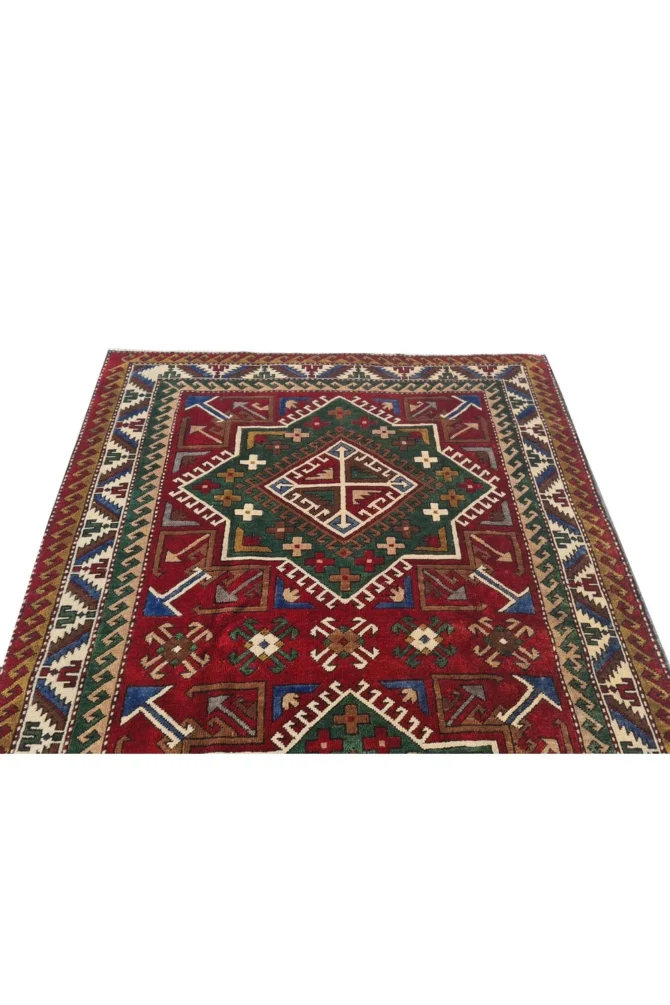 Amazing Hand Knotted Vintage Traditional Tribal Kurdi Wool Area Rug 6 x 4 Ft - Image 6