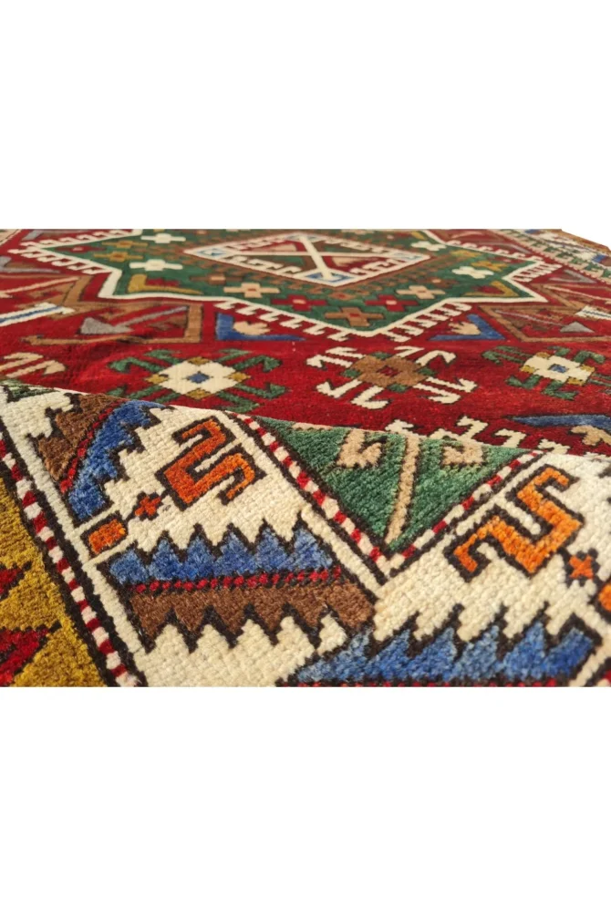 Amazing Hand Knotted Vintage Traditional Tribal Kurdi Wool Area Rug 6 x 4 Ft - Image 8