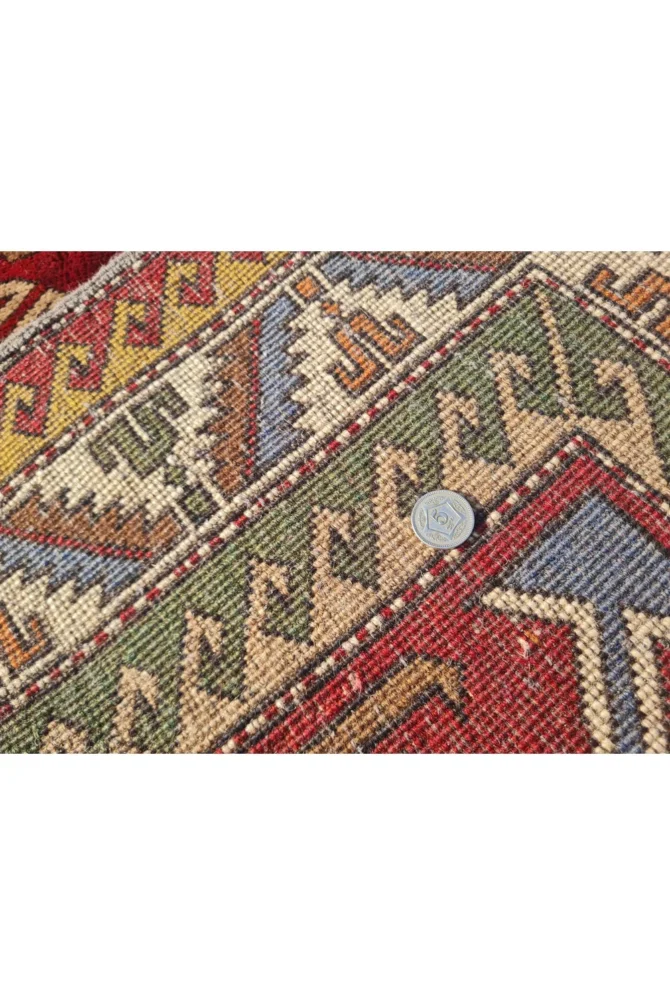 Amazing Hand Knotted Vintage Traditional Tribal Kurdi Wool Area Rug 6 x 4 Ft - Image 9