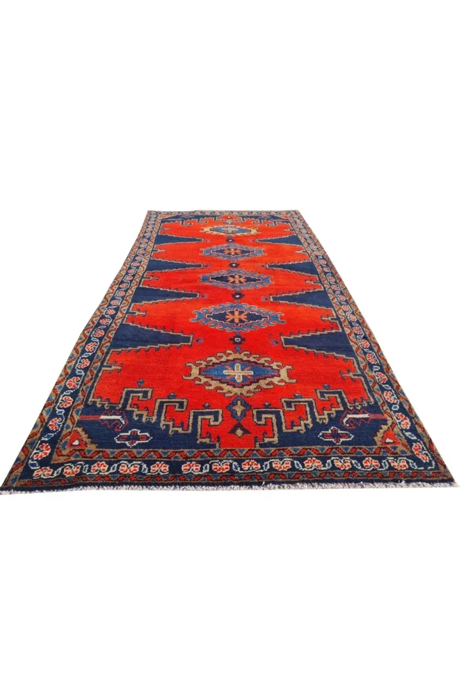 Amazing Hand Knotted Vintage Tribal Baghtiyaar Pictorial Wool Area Rug 7 x 4 Ft - Image 2