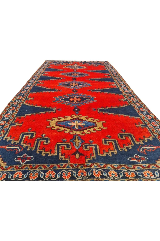 Amazing Hand Knotted Vintage Tribal Baghtiyaar Pictorial Wool Area Rug 7 x 4 Ft - Image 5