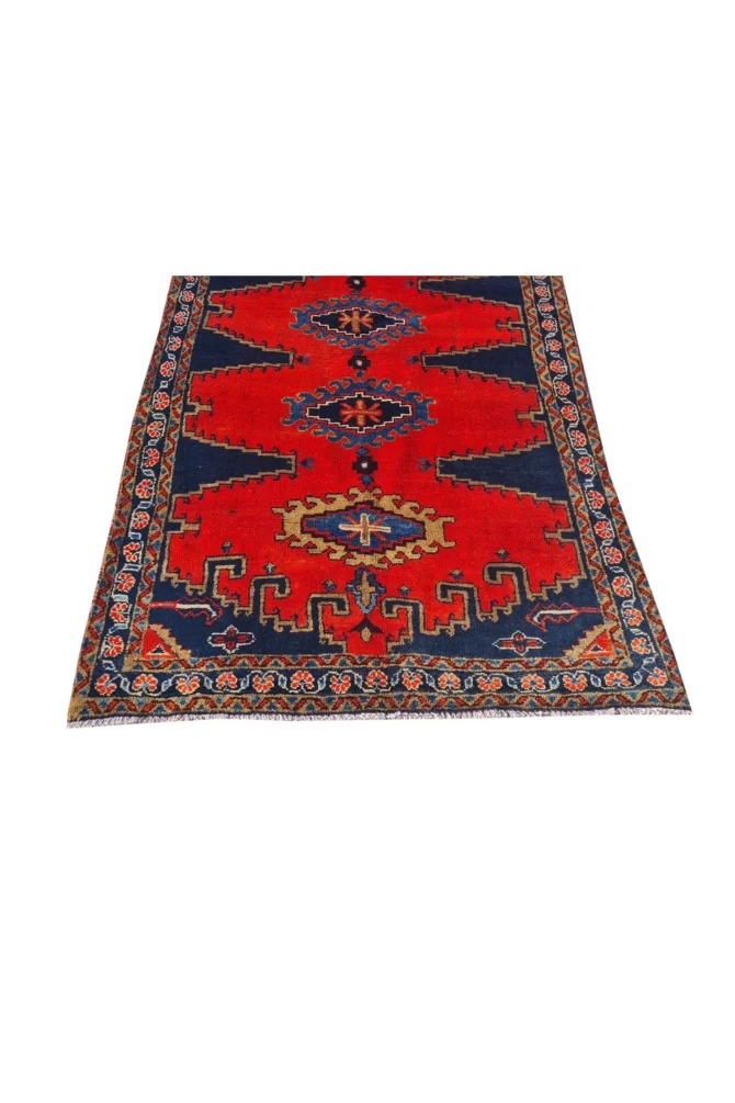 Amazing Hand Knotted Vintage Tribal Baghtiyaar Pictorial Wool Area Rug 7 x 4 Ft - Image 8