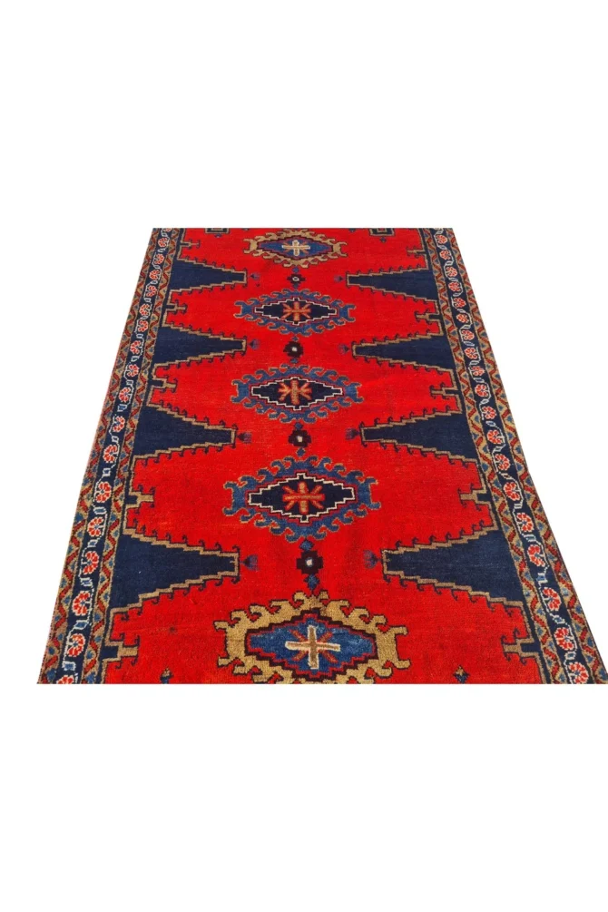 Amazing Hand Knotted Vintage Tribal Baghtiyaar Pictorial Wool Area Rug 7 x 4 Ft - Image 6