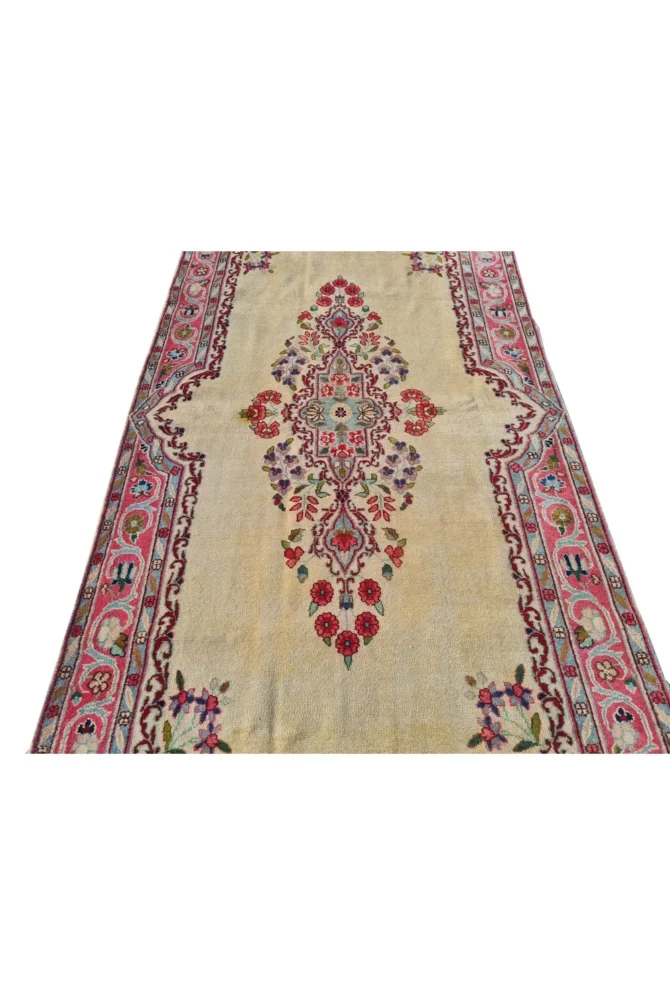 Amazing Hand Knotted Vintage Traditional Tribal Qirmoun Wool Area Rug 7 x 4 Ft - Image 6