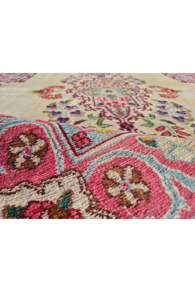 Amazing Hand Knotted Vintage Traditional Tribal Qirmoun Wool Area Rug 7 x 4 Ft - Image 9