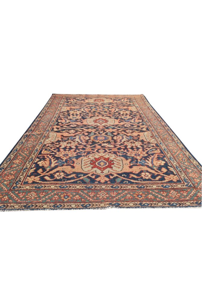 Amazing Hand Knotted Antique Malayaar Wool Area Rug 6.5 x 4.5 Ft - Image 3