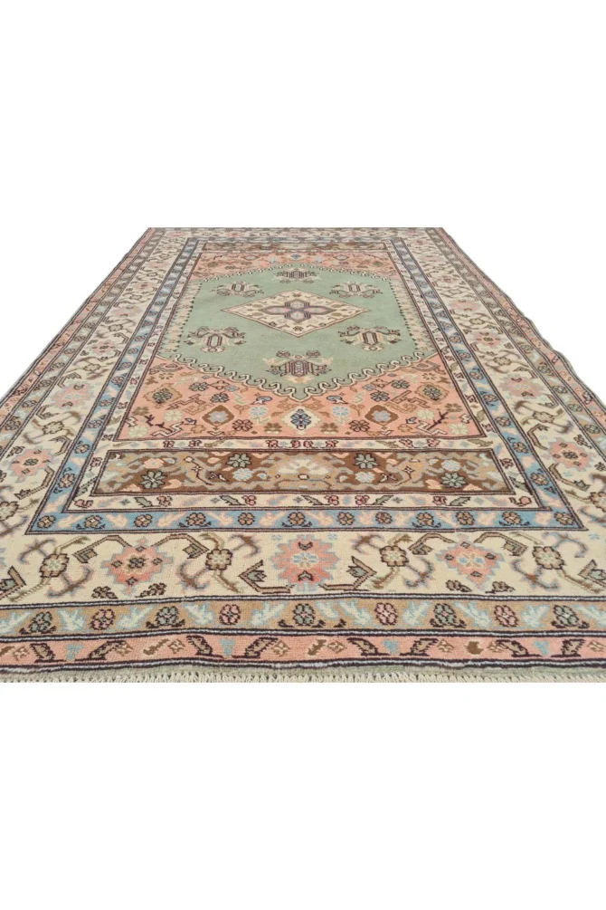 Amazing Hand Knotted Vintage Traditional Tribal Kurdi Pictorial Wool Area Rug 7 x 4 Ft - Image 4