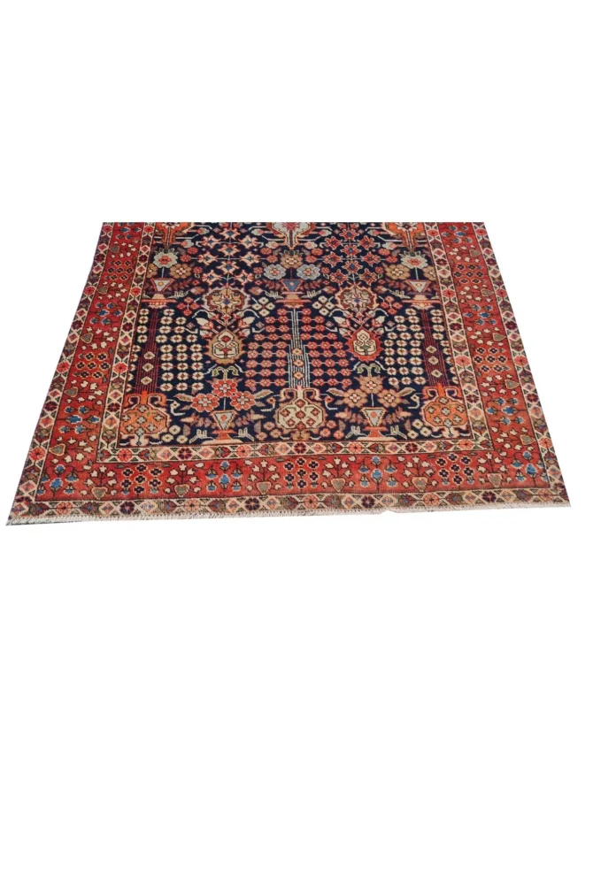 Amazing Hand Knotted Vintage Traditional Tribal Baghtiyaar Wool Area Rug 5.8 x 4.5 Ft - Image 7