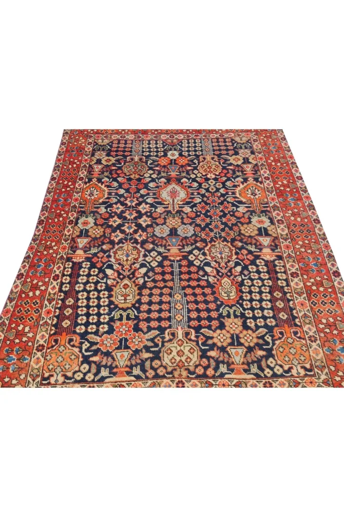Amazing Hand Knotted Vintage Traditional Tribal Baghtiyaar Wool Area Rug 5.8 x 4.5 Ft - Image 5