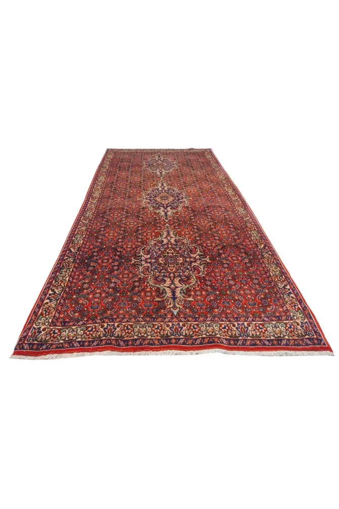Amazing Hand Knotted Vintage Bijour Wool Area Rug 7 x 3 Ft - Image 2