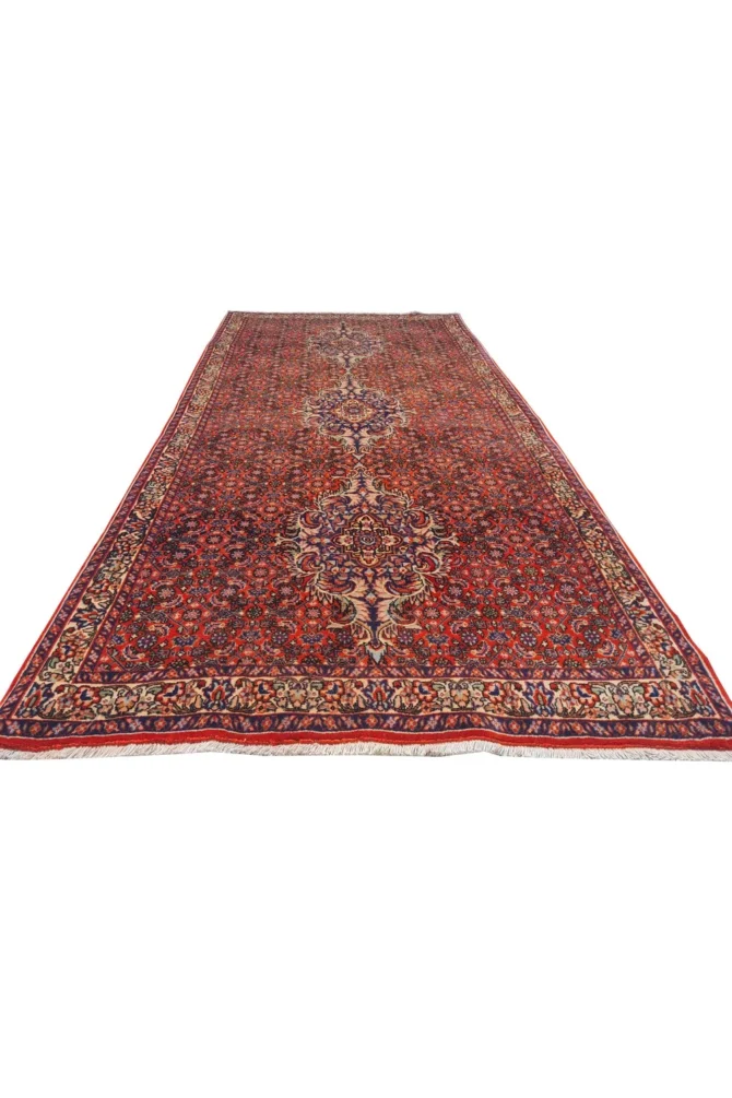 Amazing Hand Knotted Vintage Bijour Wool Area Rug 7 x 3 Ft - Image 3