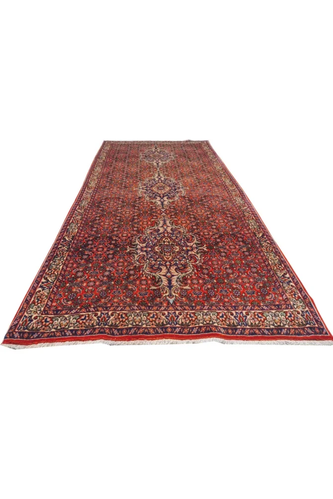 Amazing Hand Knotted Vintage Bijour Wool Area Rug 7 x 3 Ft - Image 4