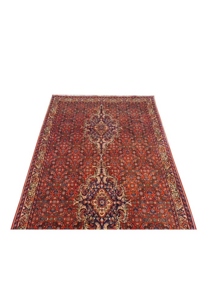 Amazing Hand Knotted Vintage Bijour Wool Area Rug 7 x 3 Ft - Image 7