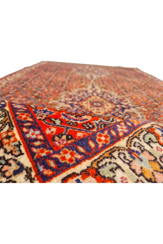 Amazing Hand Knotted Vintage Bijour Wool Area Rug 7 x 3 Ft - Image 8