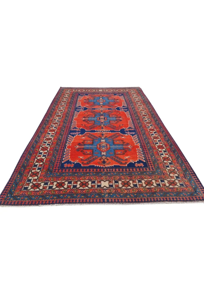 Amazing Hand Knotted Vintage Hamidoun Wool Area Rug 7 x 5 Ft - Image 2