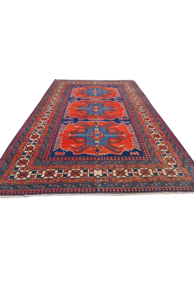 Amazing Hand Knotted Vintage Hamidoun Wool Area Rug 7 x 5 Ft - Image 3
