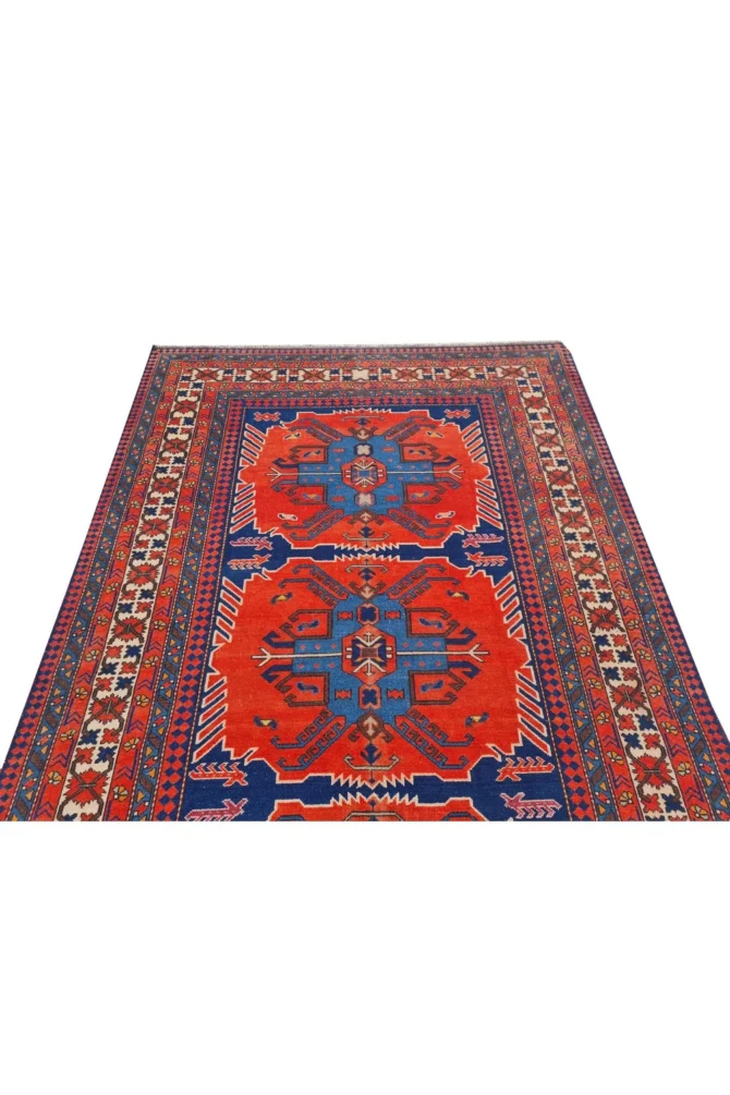 Amazing Hand Knotted Vintage Hamidoun Wool Area Rug 7 x 5 Ft - Image 6