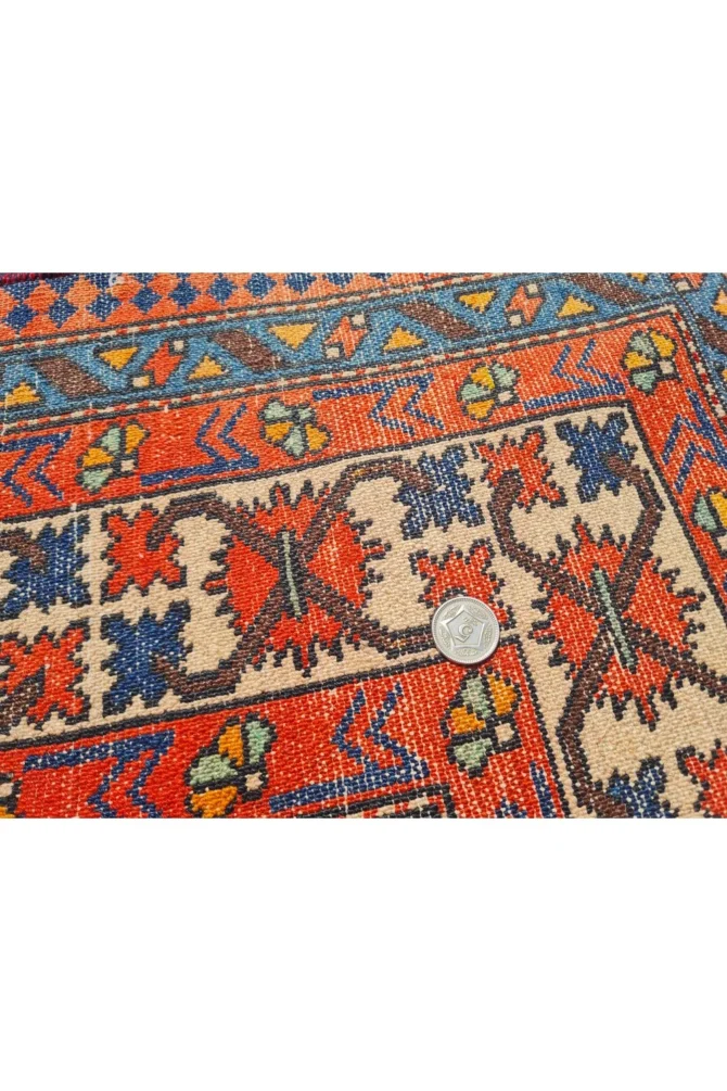 Amazing Hand Knotted Vintage Hamidoun Wool Area Rug 7 x 5 Ft - Image 8