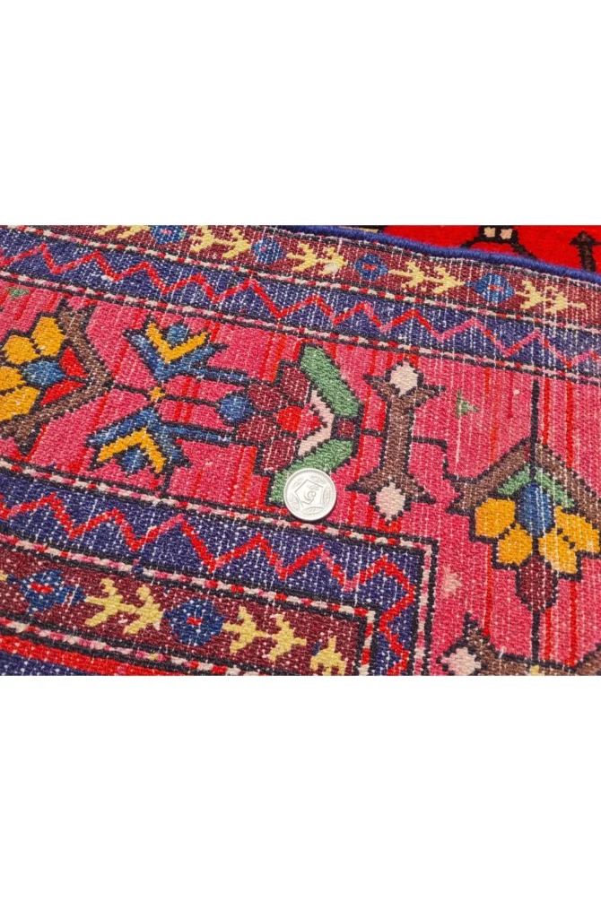 Amazing Hand Knotted Vintage Bijour Pictorial Wool Area Rug 8 x 4 Ft - Image 9