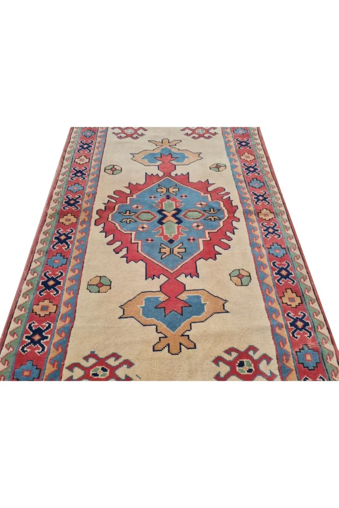 Amazing Hand Knotted Vintage Kurdi Wool Area Rug 7 x 4 Ft - Image 5