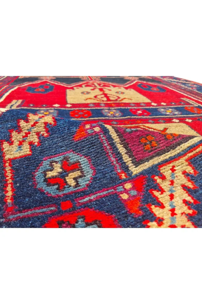 Amazing Hand Knotted Vintage Hamidoun Wool Area Rug 7 x 4 Ft - Image 8