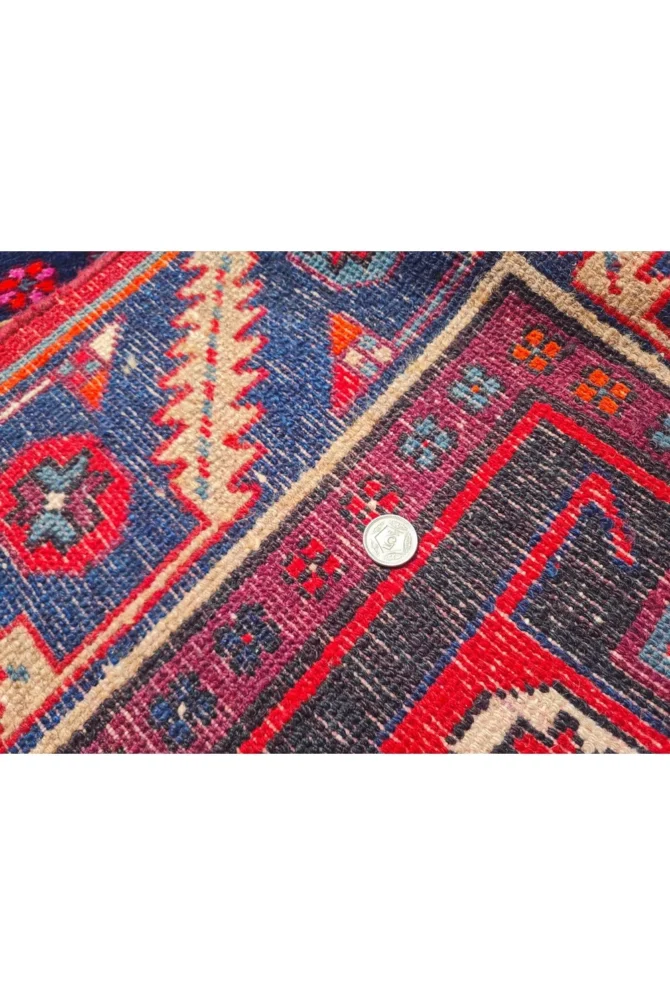 Amazing Hand Knotted Vintage Hamidoun Wool Area Rug 7 x 4 Ft - Image 9
