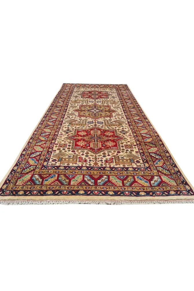Amazing Hand Knotted Vintage Jaipuri Pictorial Wool Area Rug 6.10 x 3.5 Ft - Image 3