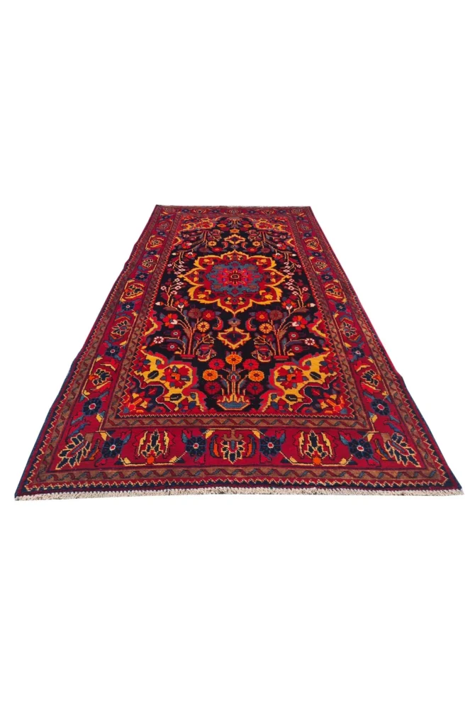 Amazing Hand Knotted Vintage Hamidoun Wool Area Rug 7 x 4 Ft - Image 2