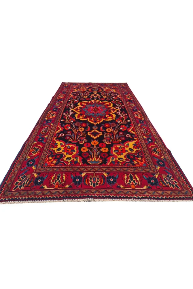 Amazing Hand Knotted Vintage Hamidoun Wool Area Rug 7 x 4 Ft - Image 3