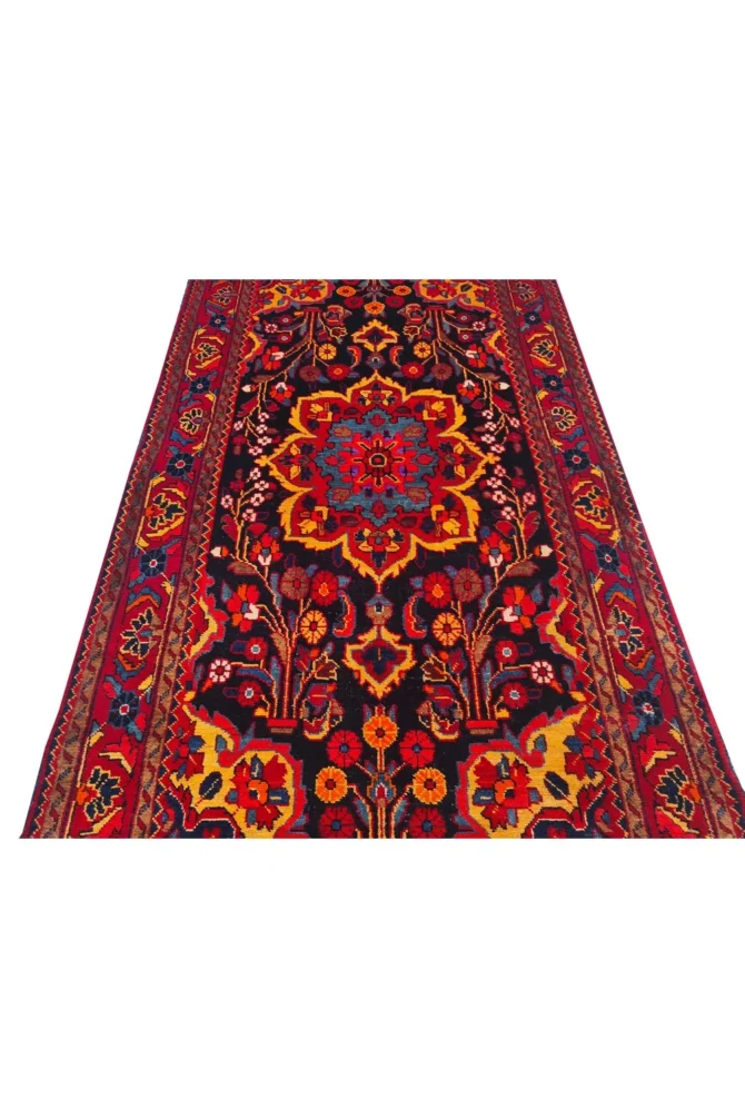 Amazing Hand Knotted Vintage Hamidoun Wool Area Rug 7 x 4 Ft - Image 4