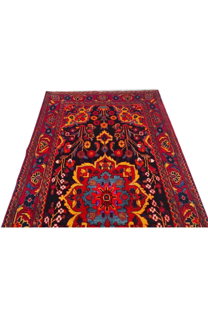 Amazing Hand Knotted Vintage Hamidoun Wool Area Rug 7 x 4 Ft - Image 5