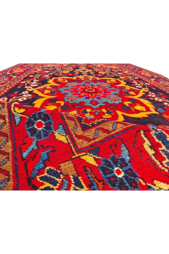 Amazing Hand Knotted Vintage Hamidoun Wool Area Rug 7 x 4 Ft - Image 7