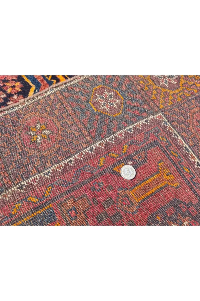 Amazing Hand Knotted Antique Sastan Pictorial Balouch Wool Area Rug 8 x 4 Ft - Image 9