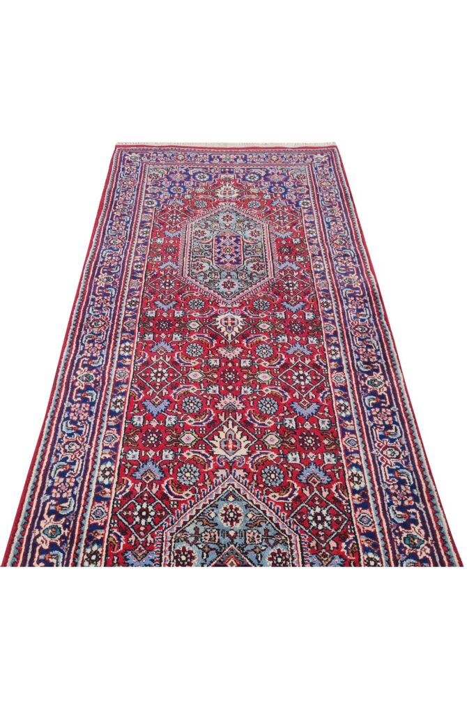 Amazing Hand Knotted Vintage Bijour Wool Area Runner Rug 12 x 3 Ft - Image 7