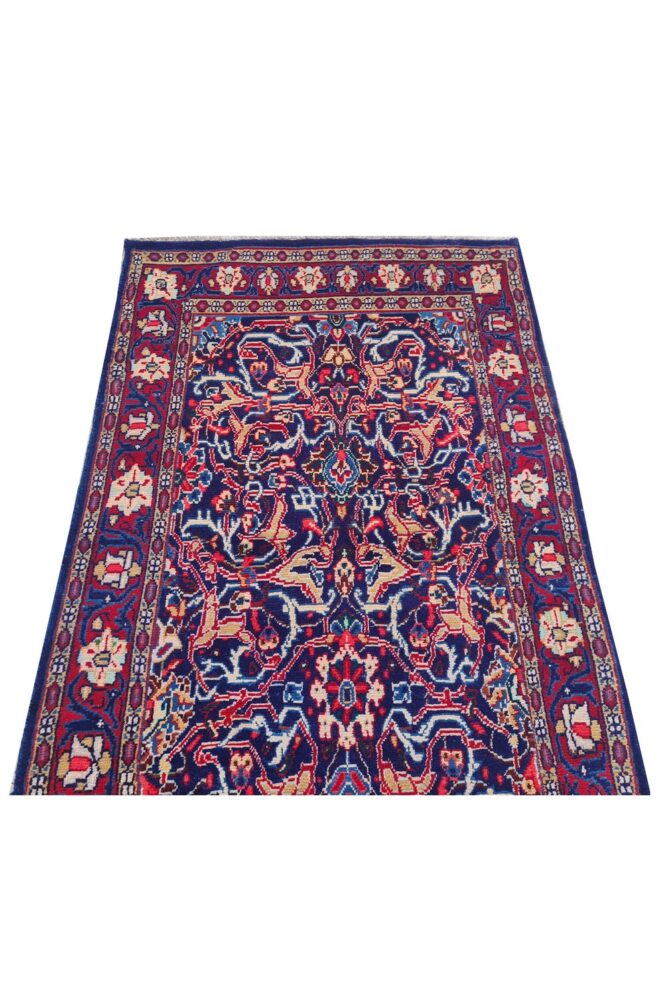 Amazing Hand Knotted Vintage Baghtiyaar Wool Area Runner Rug 13 x 3 Ft - Image 7