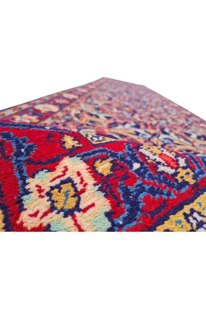 Amazing Hand Knotted Vintage Baghtiyaar Wool Area Runner Rug 13 x 3 Ft - Image 8