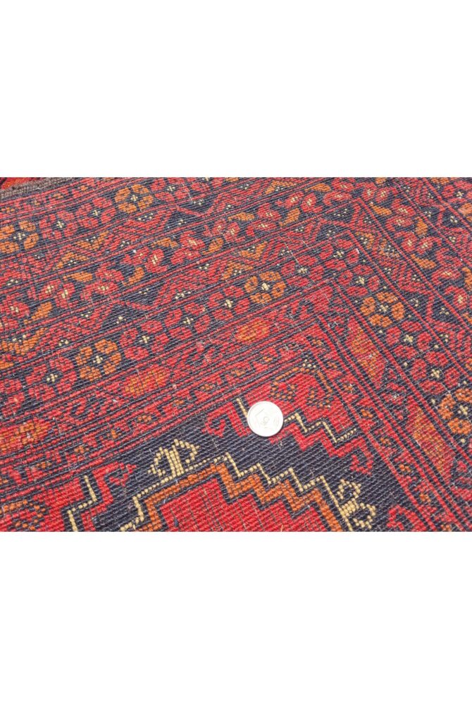 Amazing Hand Knotted Vintage Khuduz Waziri Wool Area Runner Rug 9 x 3 Ft - Image 8