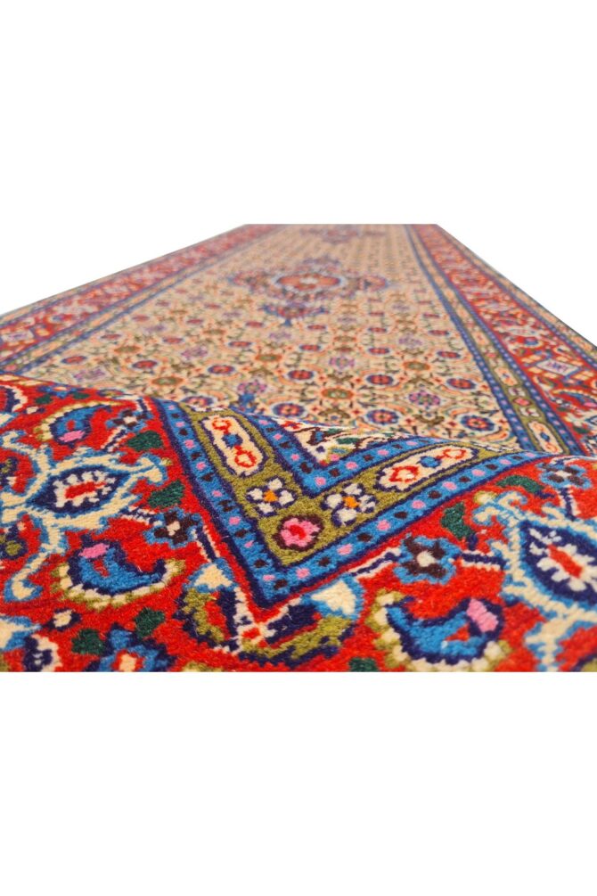 Amazing Hand Knotted Vintage Yamoud Wool Area Runner Rug 9.5 x 2.5 Ft - Image 7